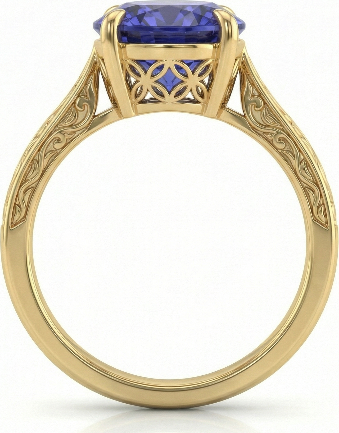 Shab-rang Ring - Angle view showing iwan arch claws