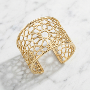 Girih Openwork Gold Cuff | Silux London