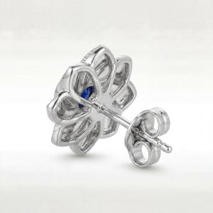 Gol-e Behesht earring back view showing post and butterfly fitting