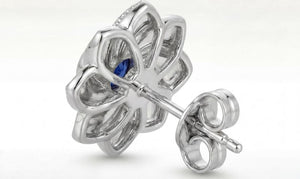 Gol-e Behesht earring back view showing post and butterfly fitting