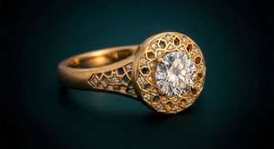 Azar Sacred Fire Lattice Halo - 45 Degree View