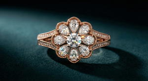 Niloufar Water Lily Halo - 45 Degree View