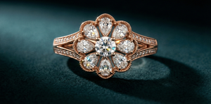 Niloufar Water Lily Halo - 45 Degree View