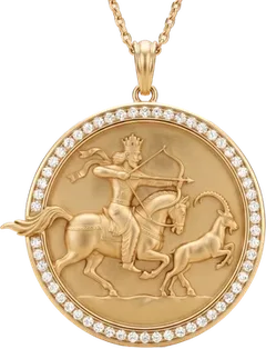 Afsaneh Shekar Hunt Medallion Pendant