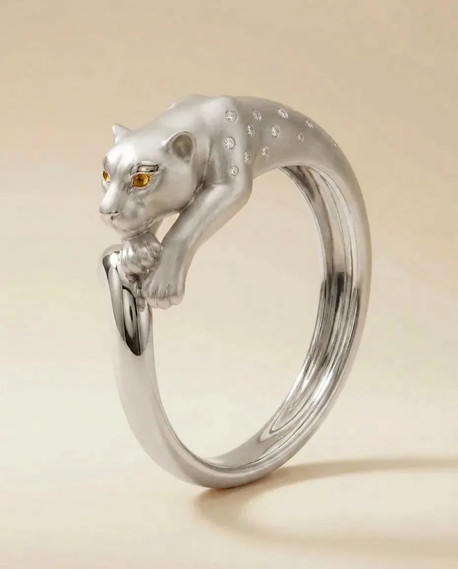 The Palang Bangle in sterling silver, the first Atelier Edition casting