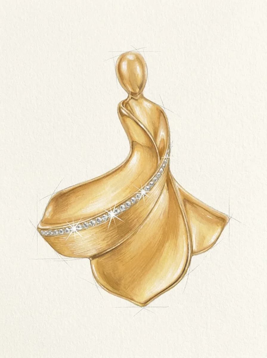 Atelier rendering of the Sama Pendant