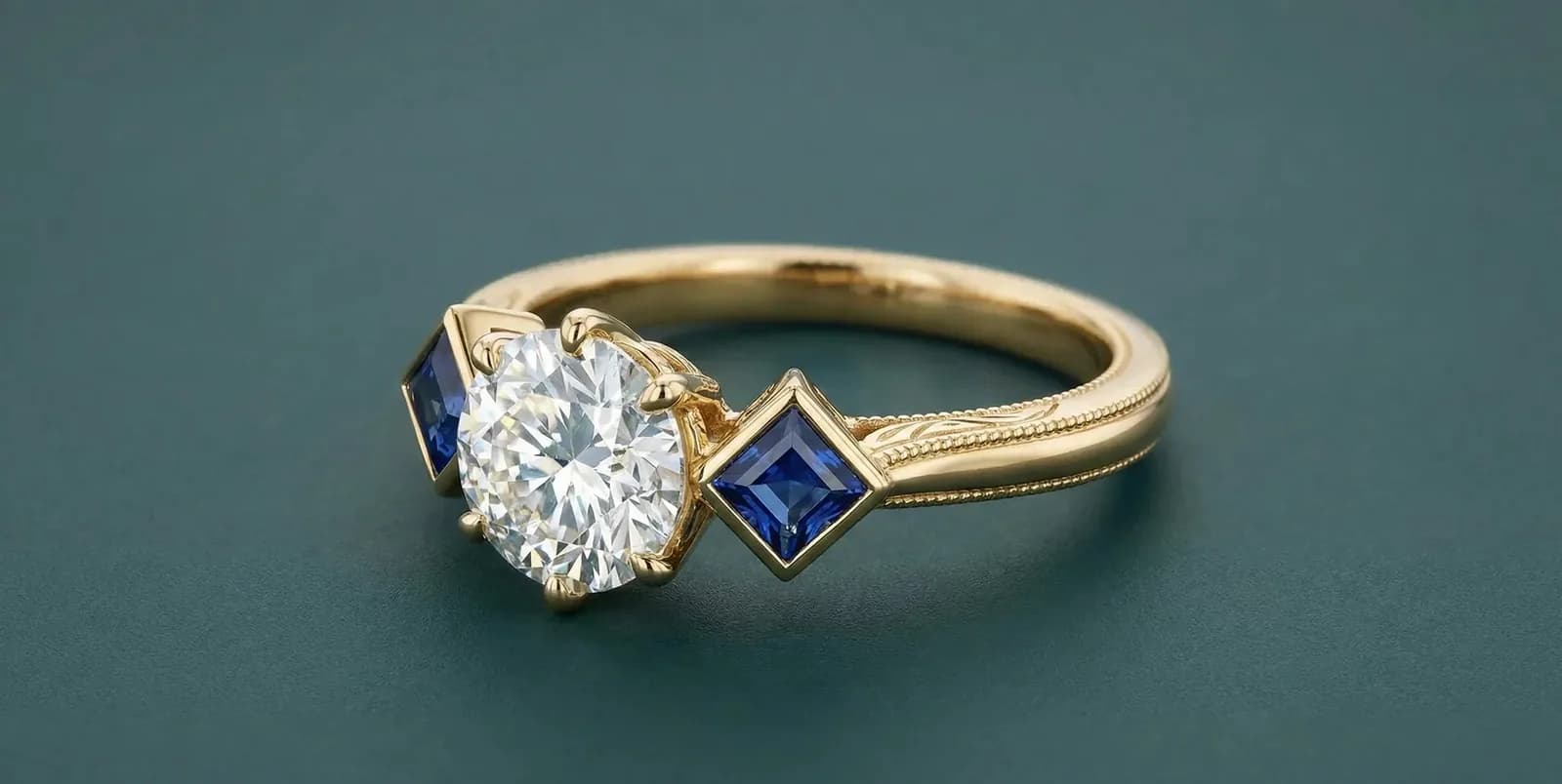Shireen Engagement Ring | Diamond Three-Stone