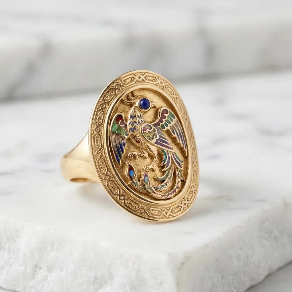 Afsaneh Simurgh Cocktail Ring