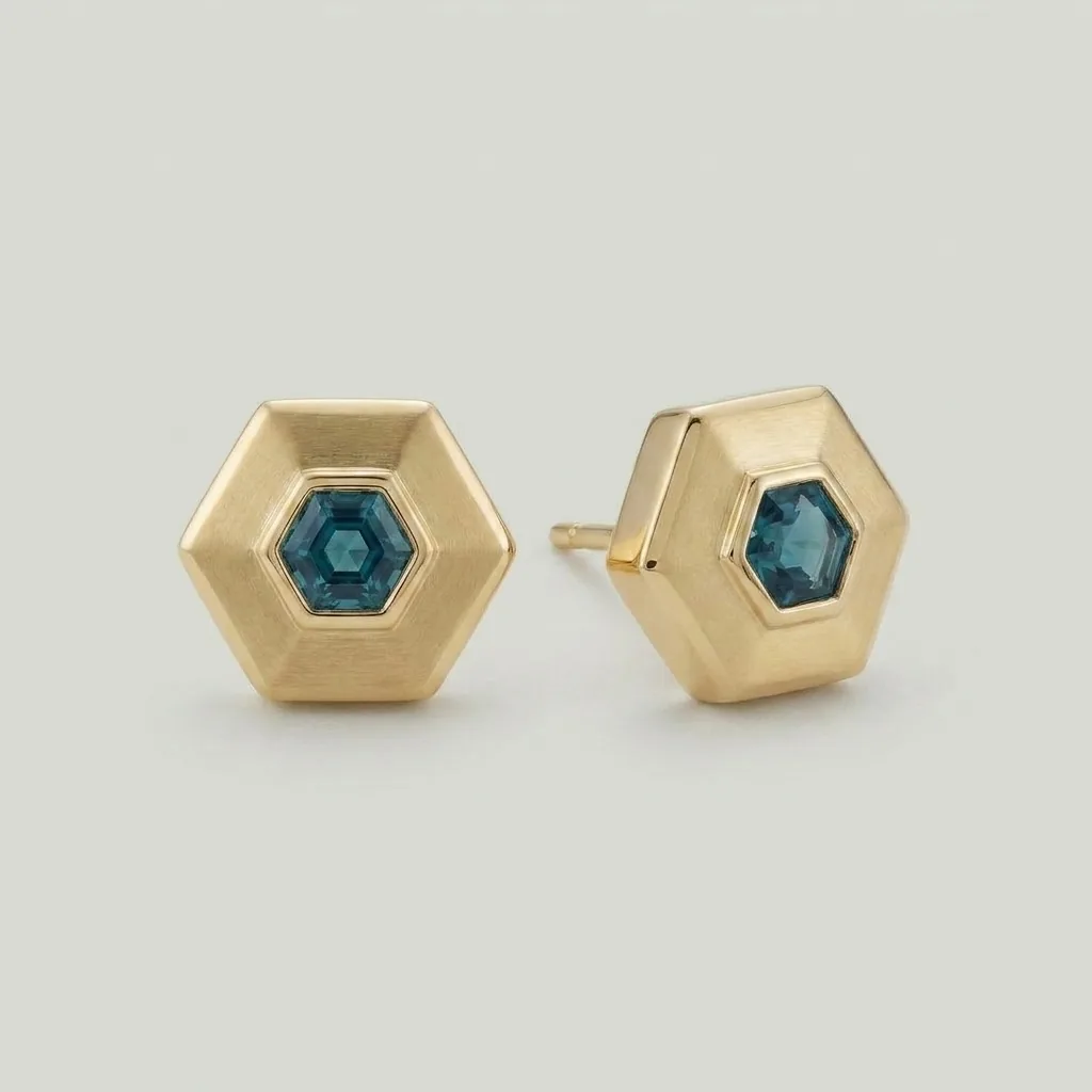 Negin Hex Studs
