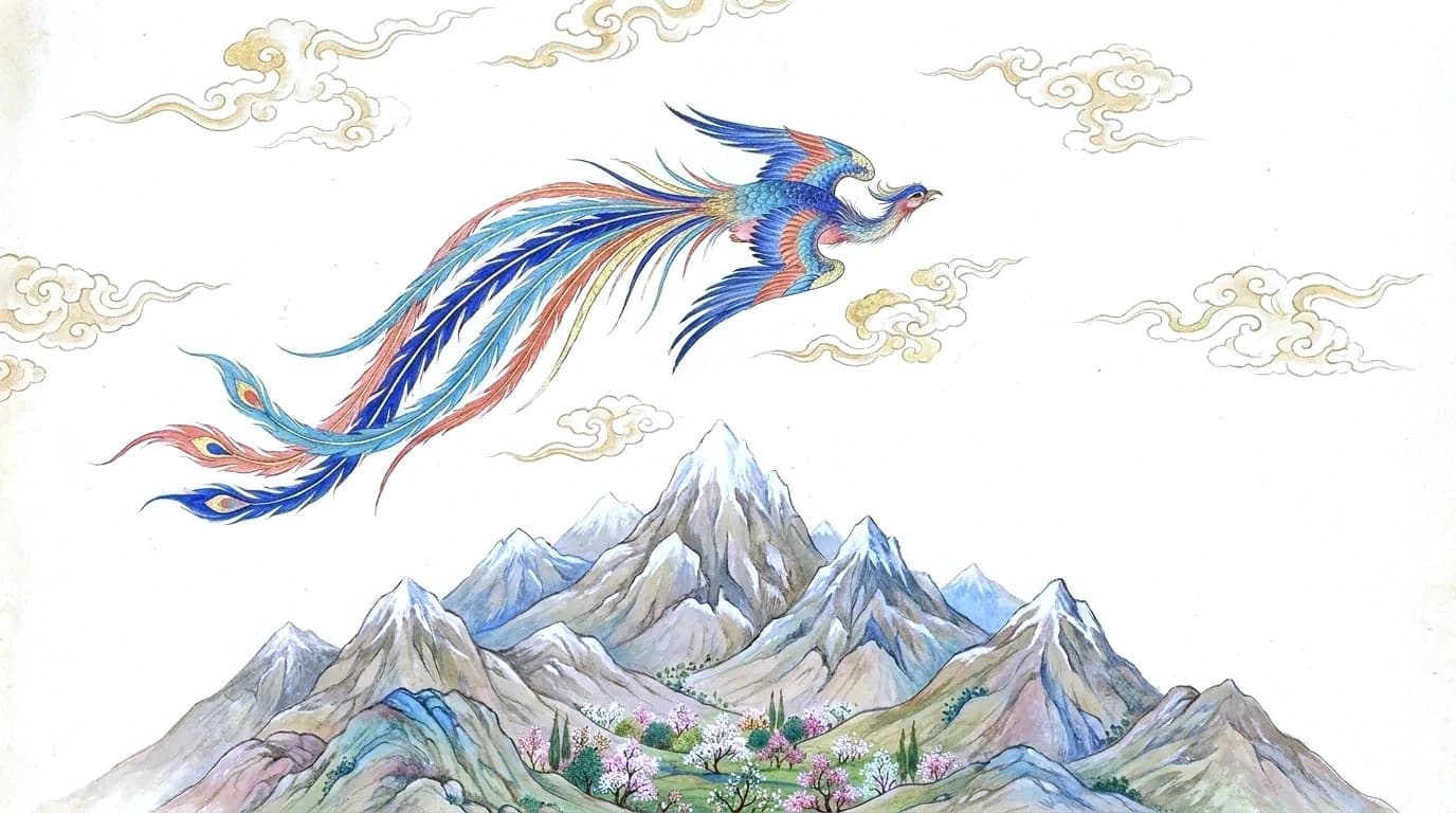 The Afsaneh world, painted in the atelier