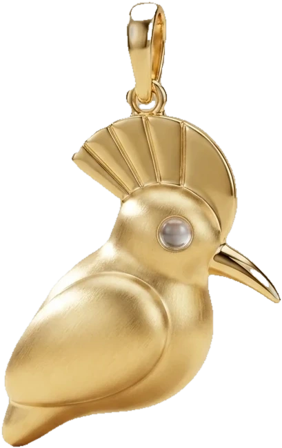 The Hodhod Pendant, the collection’s photographed hero piece, shown at monument scale.