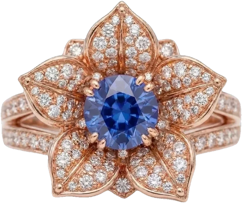 The Golnar Engagement Ring, the collection’s photographed hero piece, shown at monument scale.