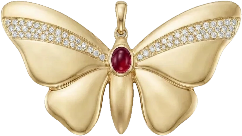 The Parvaneh Pendant, the collection’s photographed hero piece, shown at monument scale.