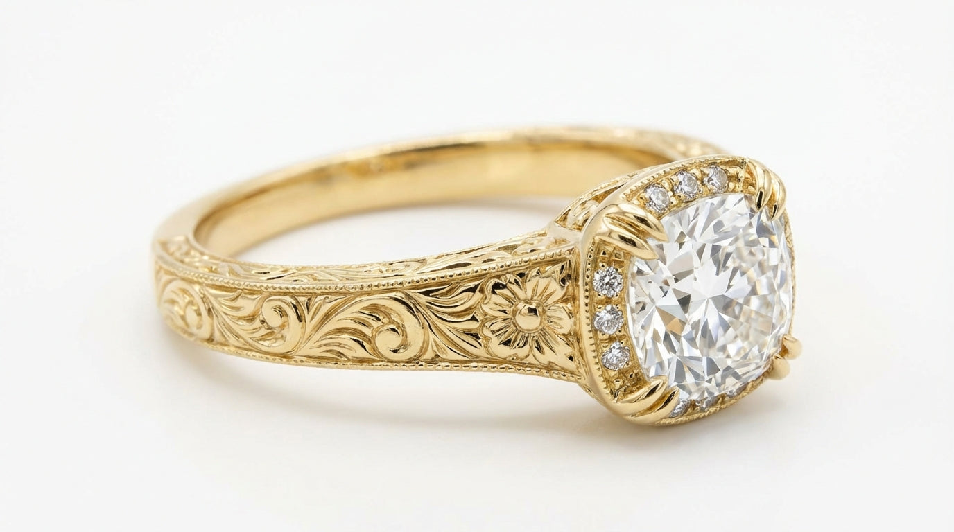 Cushion Cut Engagement Rings UK 2026: Old Mine, Elongated and Bespoke
