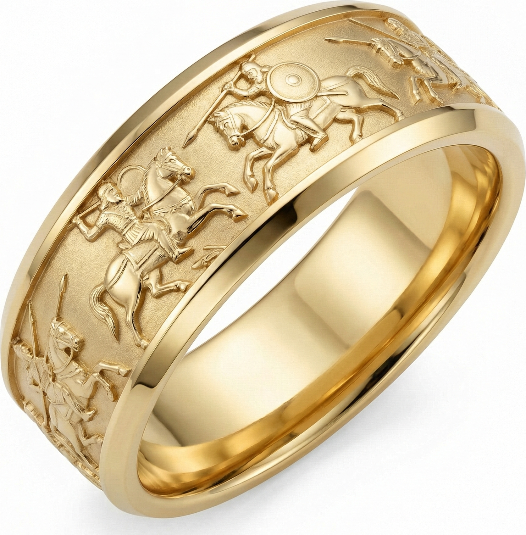 Hamsang Band - Shahnameh Men's Wedding Band by Silux London
