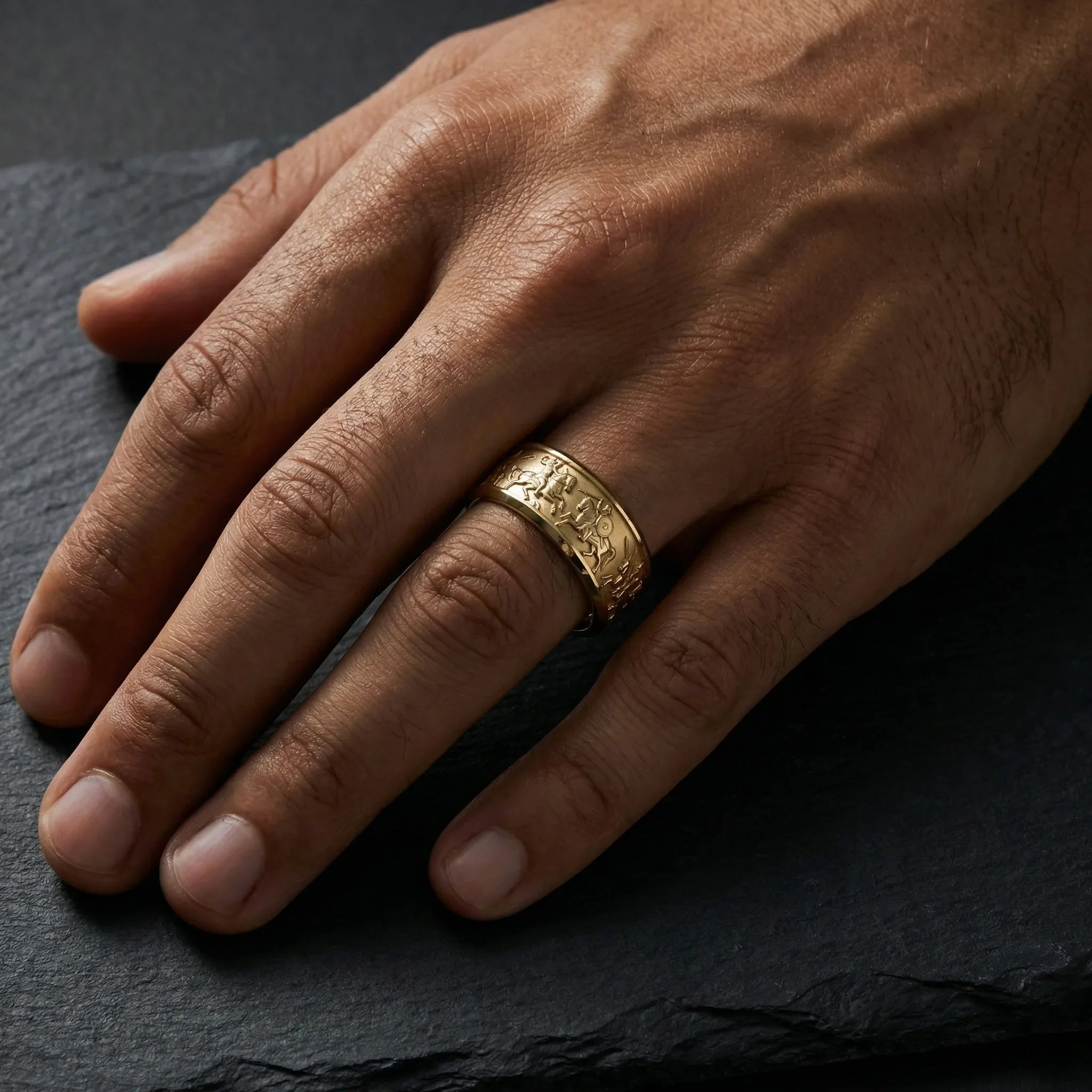 Hamsang Band | Shahnameh Men's Wedding Band | Silux London