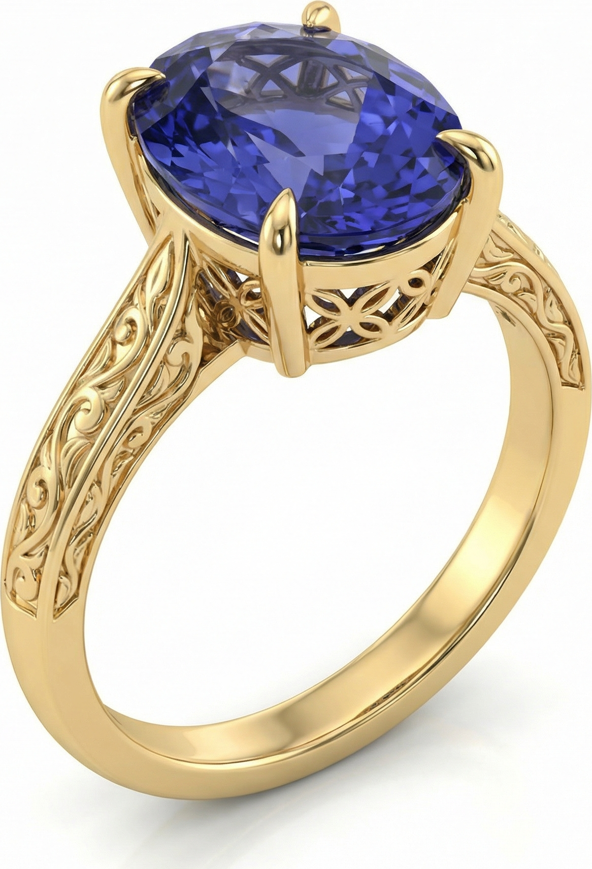 Shab-rang Ring - Tanzanite Engagement Ring by Silux London