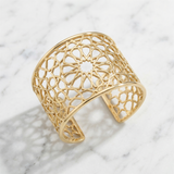 Girih Openwork Gold Cuff | Silux London