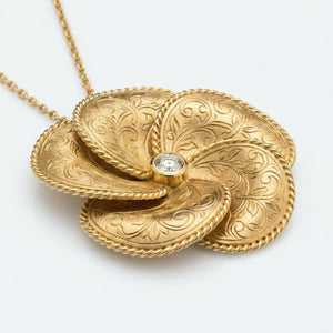Golestan Rose Pendant hero catalogue shot on white background - Silux London