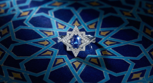 Kohestar Engagement Ring - Heritage composition with Persian geometric inspiration