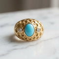 Firouzeh Muqarnas Bridal Ring