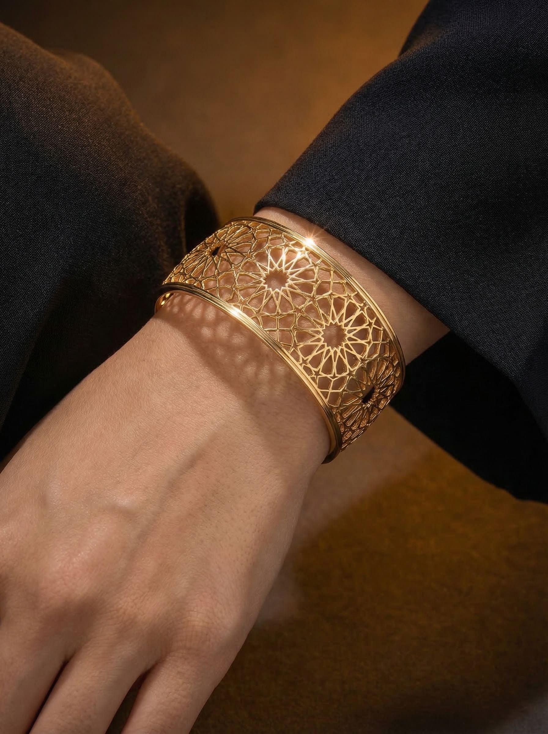 Girih Cuff - worn on wrist