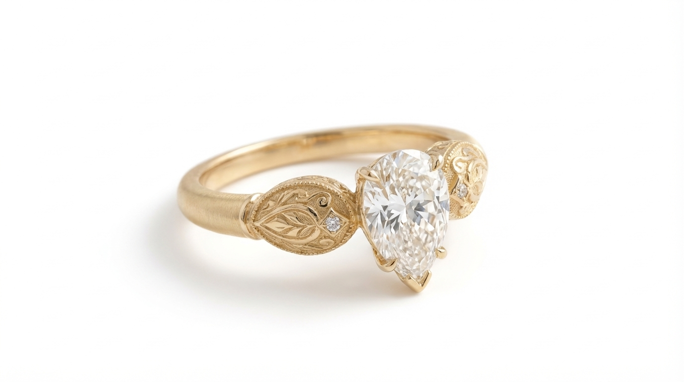 Hero Slide 2 - Pear Diamond Ring