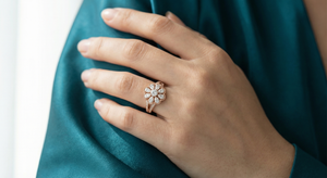 Niloufar Water Lily Halo - Hand Shot