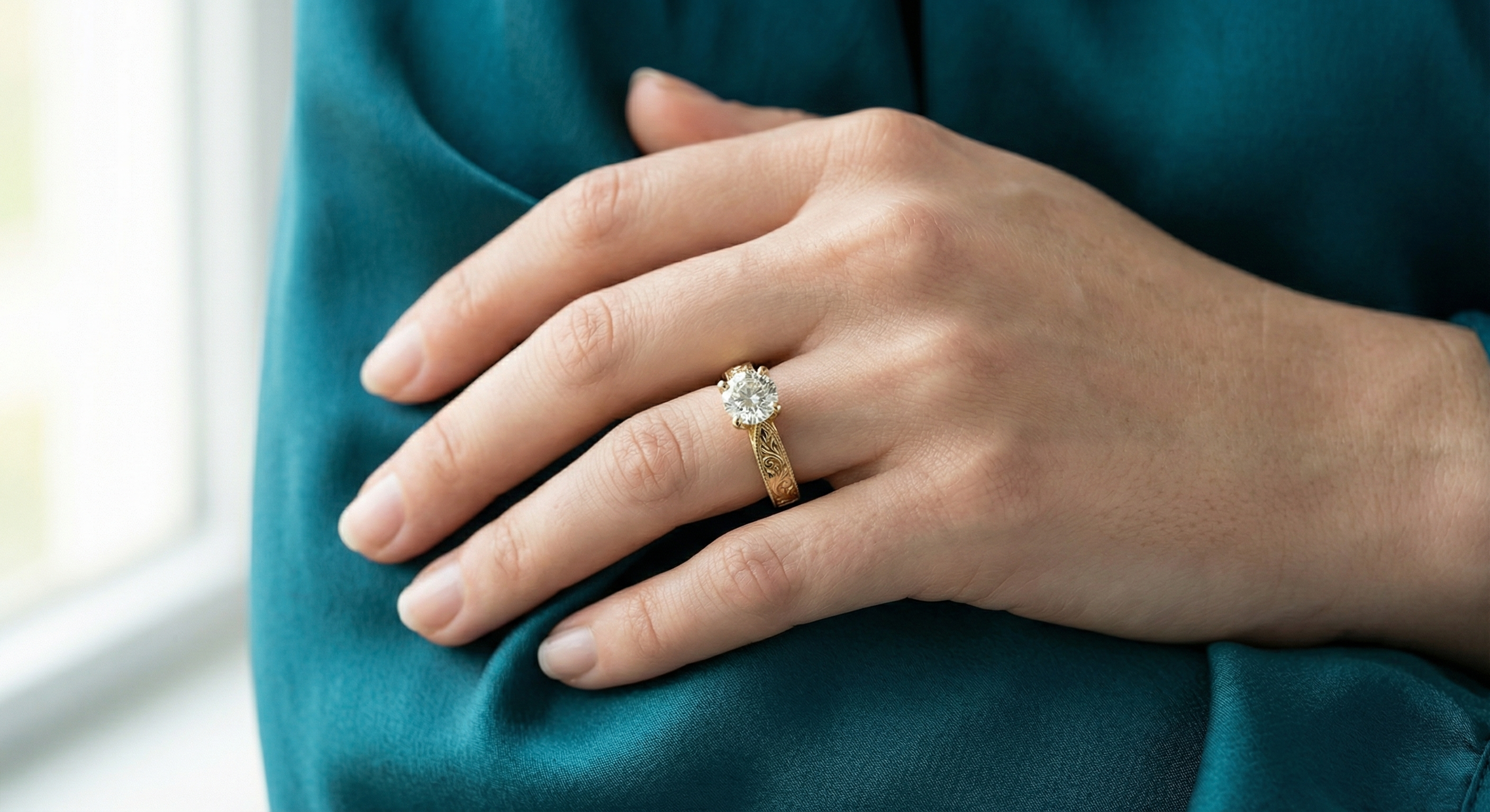 Sahar Dawn Solitaire - Hand Shot